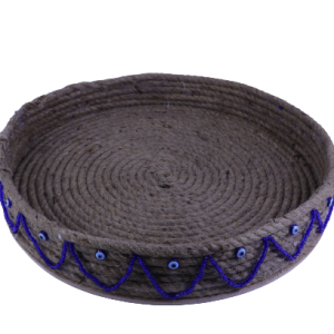 Rope basket with bead accessory